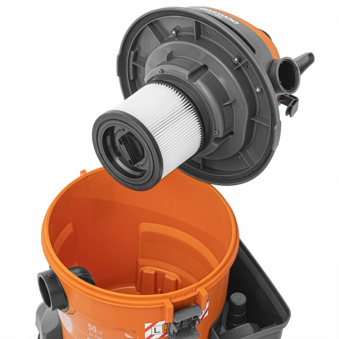 Строительный пылесос Daewoo DAVC 2514S,  серый