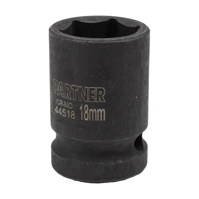 Головка ударная 6-гранная 18 мм, 1/2"DR Partner PA-44518(13043)