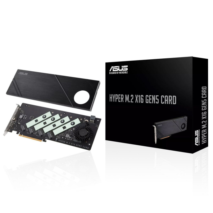 Плата расширения ASUS HYPER M.2 X16 GEN5 CARD /PCIE 5.0 M.2 X16, ADD ON CARD 90MC0CY0-M0EAY0