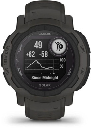 Смарт-часы Garmin Instinct 2 Solar, 45мм, 0.9", черный