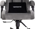 Кресло игровое Knight Terminator серый Light-19 с подголов. крестов. металл