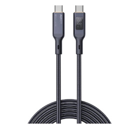 Aukey Кабель Nylon Braided 100w LCD 1m black AC-CB-MCC101