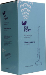 Швабра паровая Kitfort КТ-1008 1500Вт белый/черный
