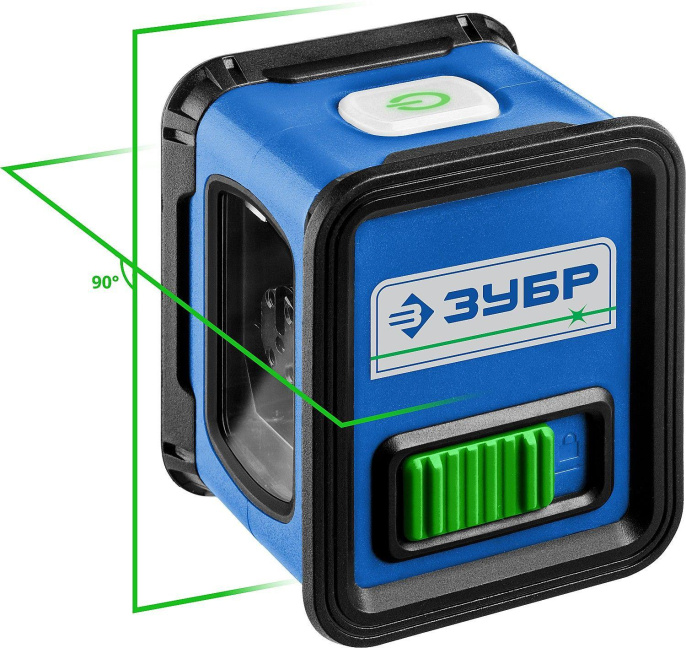 Нивелир лазерн. Зубр КРЕСТ 2кл.лаз. 540нм цв.луч. зеленый 2луч. 34900