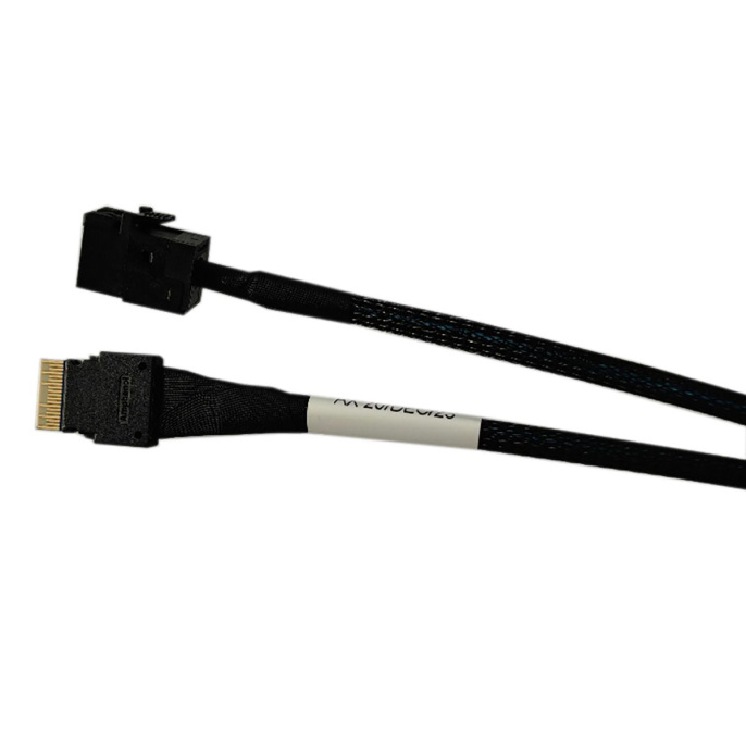 Кабель Amphenol RSL38-1067 Slimline SASx4 SFF8654 -to- HD MiniSAS x4 SFF8643 100cm,