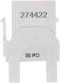 Модуль Hyperline KJ8-8P8C-C5E-180-WH информ. KeystoneRJ45 кат.5E UTP бел. упак.:1шт