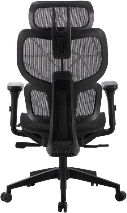 Кресло Cactus CS-MC555-BK, сетка, до 150кг, регулируемые 3D подлокотники,  черный