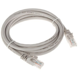 Патч-корд Bion [BPC-U5E101-1.5M] U/UTP, Cat.5e, AWG 26 7/0,16мм , CCA, многожильный, PVC, 1,5м, серый