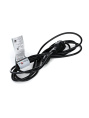 VCOM Кабель питания для ноутбуков, 3-pin, с заземлением, прямой 220V 3m Telecom TP022-3.0-BK