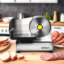 Ломтерезка Kitfort КТ-6269 150Вт нарезка до 15мм серебристый/черный