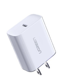 Сетевое зарядное устройство UGREEN X518 75623 18W USB GaN Fast Charger. Цвет: белый