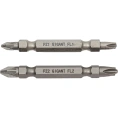 Биты двусторонние комбинированные 2 шт, PZ-FL2, PZ-FL1, 65 мм, S2 Gigant GBS 2C65B