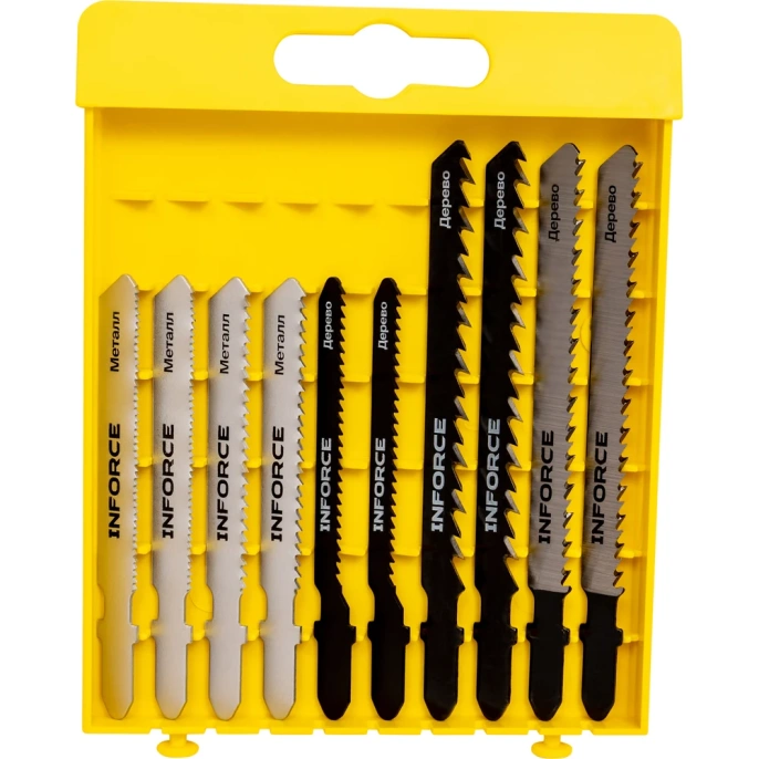 Набор пилок универсальный для лобзика 10 шт. Inforce 12-23-02