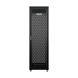 NTSS Шкаф напольный универсальный серверный NTSS R 18U 600х600мм, 4 профиля 19, двери перфорированная и перфорированная, боковые стенки съемные, регулируемые опоры, разобранный, черный RAL 9005 NTSS-R