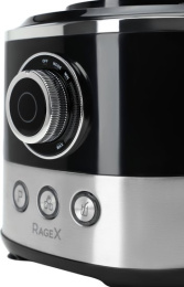 Кухонный комбайн RAGEX R107-015 13 в 1, 1.2 литра, 1000 Вт, черный с серебристым