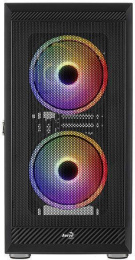 Корпус ATX Aerocool Graphite-G-BK-v2, Midi-Tower, без БП, черный [accm-pb24033.11]