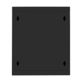 Шкаф телекоммуникационный 10" настенный 9U ExeGate EC-WM-9U.280.G.BLACK (10”, 9U, 350x280x420mm (ШхГхВ), передняя дверь закаленное стекло, пыле- и влагозащита IP23, черный RAL 9004) EX298626RUS