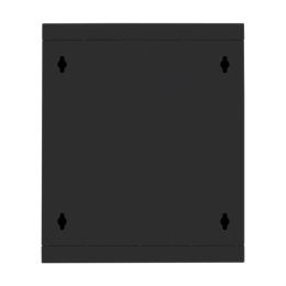 Шкаф телекоммуникационный 10" настенный 9U ExeGate EC-WM-9U.280.G.BLACK (10”, 9U, 350x280x420mm (ШхГхВ), передняя дверь закаленное стекло, пыле- и влагозащита IP23, черный RAL 9004) EX298626RUS