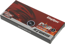 Память DDR5 16GB 5600MHz Kingspec KS5600D5M13516G RTL Gaming PC5-44800 CL40 DIMM 288-pin 1.35В single rank с радиатором Ret