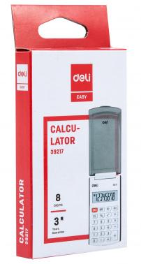 Калькулятор DELI E39217/BLUE, 8-разрядный, синий