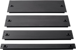 19" металлическая фальш-панель 1U, быстросъемная, черная, LANMASTER LAN-DC-TLMFP-1U