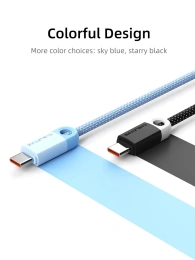 Кабель USB A CABLETIME CAP1H (CT-AMCM6A-PBW1) 1 м, черный, USB-A на USB-C для быстрой зарядки смартфонов
