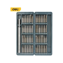 Набор прецизионных отверток Deli DL241057 56 бит, сталь S2 + Cr-V, пластиковый кейс 147045