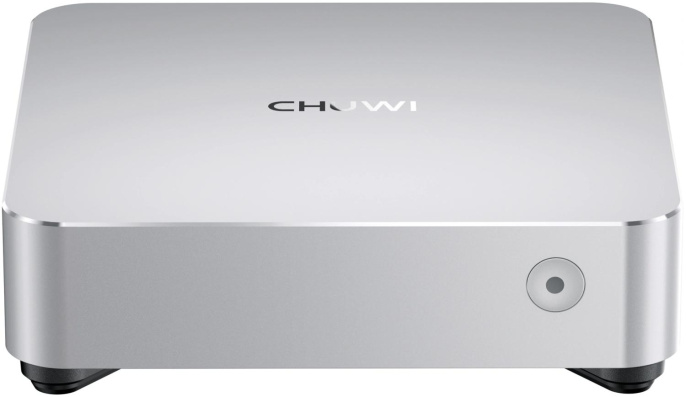 Мини ПК CHUWI AuBox AMD Ryzen 7 8745HS,  DDR5 16ГБ, 512ГБ SSD, AMD Radeon 780M,  Windows 11 Pro,  серебристый и черный