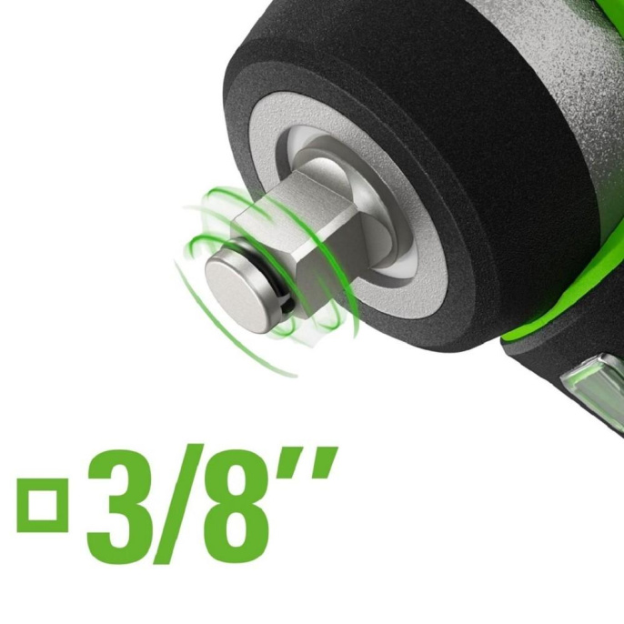 Гайковерт Greenworks G24IW200 аккум. патрон:квад.3/8" 3803607CUA