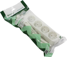 Сетевой удлинитель Defender E430, 3м, белый [99226]