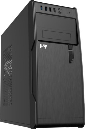 Корпус HAFF 2808-U3 без БП Black/Silver, 20+4, 2xSATA, 5.25"DVDx2, 3.25" HDDx4, 2xUSB 3.0, 2xUSB2.0, HD-Audio, Mic, 7 слотов расширения, размеры 330x175x405, поддержка MB размера ATX. Protection Over Load / Over Voltage / Short Circuit, MTBF 100K hours at
