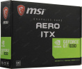 Видеокарта MSI NVIDIA GeForce GT 1030 GT 1030 AERO ITX 2GD4 OC 2ГБ DDR4, OC, Ret