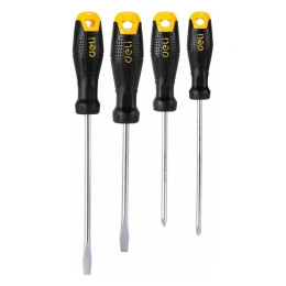 Набор отверток DELI dl620004 SL5x100, SL6x150, PH1x100, PH2x150, 4 шт. 104546