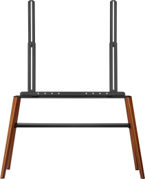 Подставка для телевизора Cactus CS-ST3647BKWN, 49-75", напольный, черный  / орех