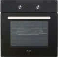 Духовой шкаф электрический LEX EDM 040 BL, 62л, дверца с 2 стеклами, черный