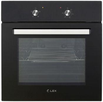 Духовой шкаф электрический LEX EDM 040 BL, 62л, дверца с 2 стеклами, черный