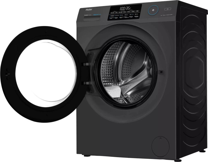 Стиральная машина узкая HAIER HW70-BP12959DE, с фронтальной загрузкой, 7кг, 1200об/мин, с паром, инверторная