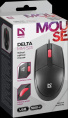 Мышь проводная DEFENDER Delta Дельта MM-523 черный USB, 1000dpi, 3but 52523