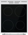 Электрическая плита Gorenje GEC5A12WG-B, стеклокерамика, без крышки, белый