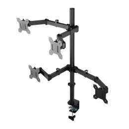 Кронштейн для монитора Filum FL-DMT004FB черный, четыре монитора, VESA: 75/100, 10-30 дюйма, до 10 кг 00-01215493