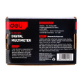 Многофункциональный цифровой мультиметр Deli DL334301 напряж. 0,2-600В, сила тока 0,02-10А, сопр. 0,0002-20 МОм, ЖК-дисплей