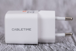 Сетевое зарядное устройство CABLETIME GA30W (CT-GAN30-PW) GaN PD3.0 30 Вт, белый