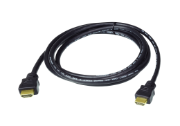 Кабель Aten 2L-7D01H HDMI 1м Черный для компьютера, для av-аппаратуры, функции: передача видео, передача аудио, версия: 2.0, 30AWG, материал: ПВХ