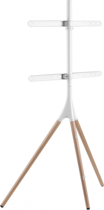 Подставка для телевизора Cactus CS-ST1246WTBCH, 45-65", напольный, белый  / береза