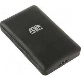 AgeStar 3UBCP3 BLACK USB 3.0 Внешний корпус 2.5" SATAIII HDD/SSD USB 3.0, пластик, черный, безвинтовая конструкция
