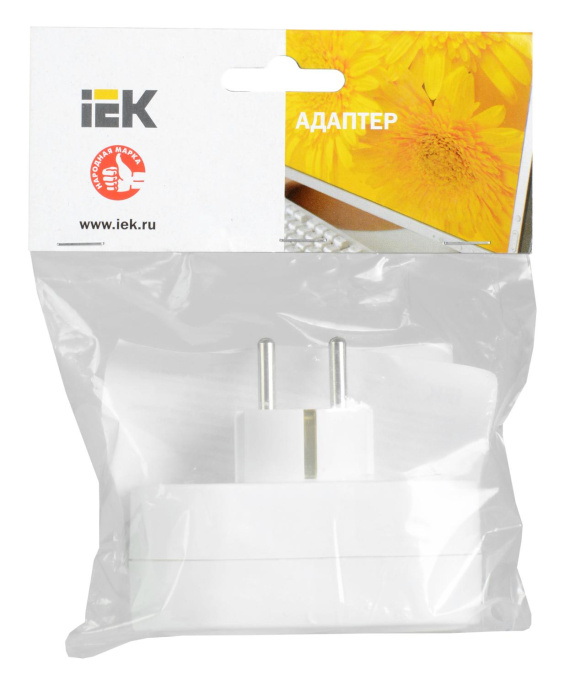 Сетевой разветвитель IEK Т-01/02, белый [wtp10-16-02]