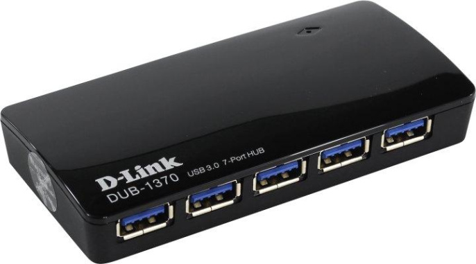 D-Link DUB-1370/B2A Концентратор с 7 портами USB 3.0 1 порт с поддержкой режима быстрой зарядки