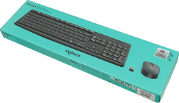 Комплект клавиатура+мышь Logitech MK235, USB, беспроводной, с гравировкой, серый [920-007949]