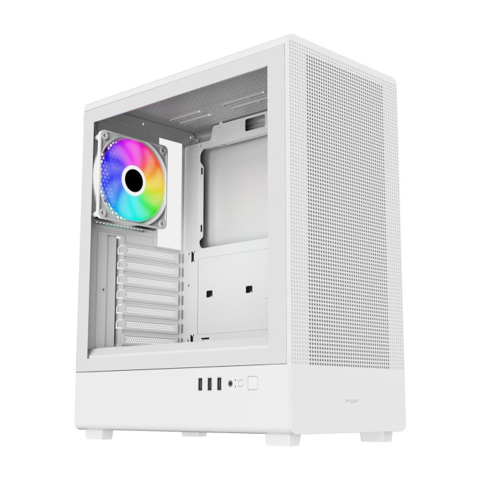 FSP Корпус ATX Minitower M221-WA, USB3.0 x 1/USB2.0 x 2, White (POC0000360)