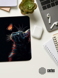 Коврик для мыши Cactus Night Cat 220x180x2мм (CS-MPC-P12XS)